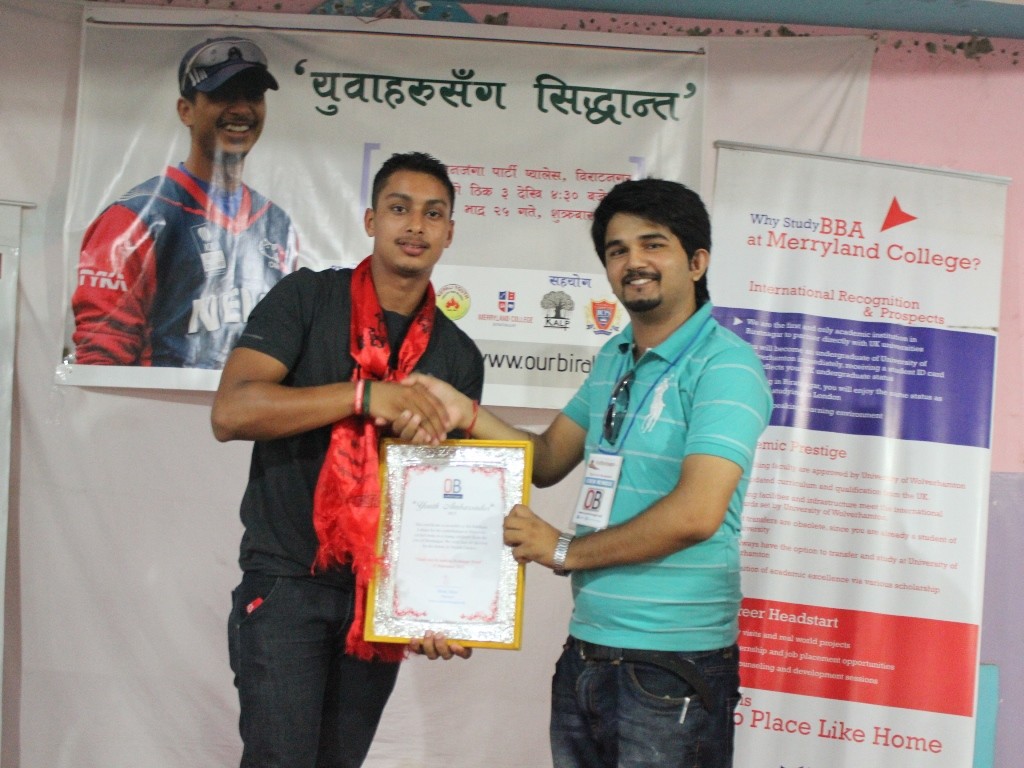 award to siddhant Lohani