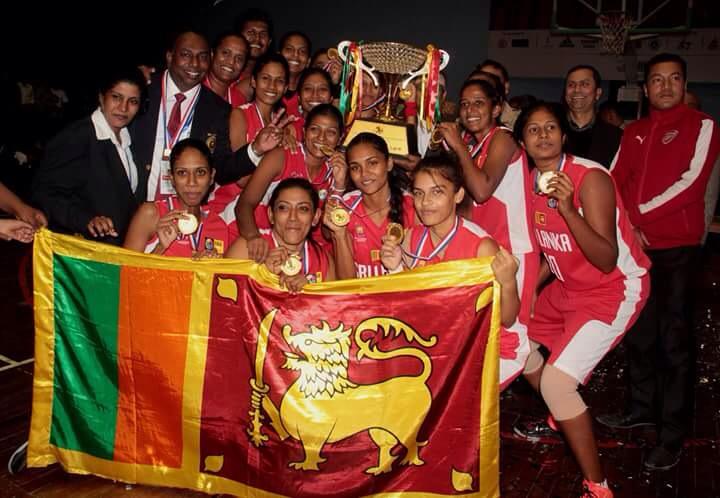 श्रीलंकालाई प्रथम दक्षिण एसियाली महिला बास्केटबल प्रतियोगिताको उपाधी