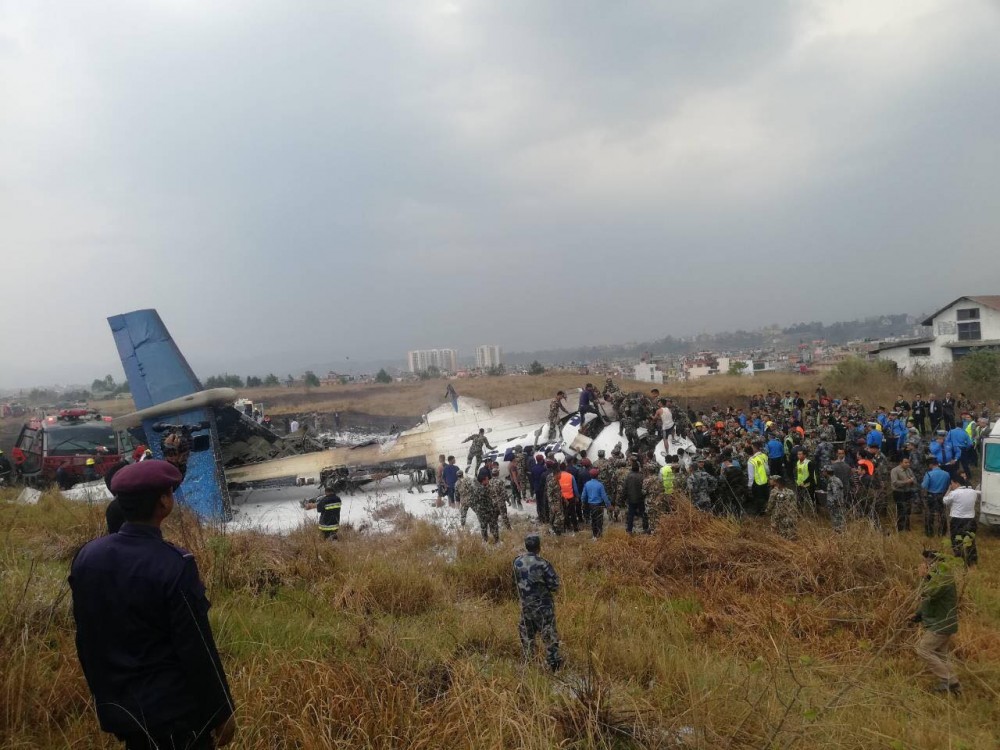 यूएस बंगला विमान दुर्घटनामा मृत्यु हुनेको संख्या ५१ पुग्यो 