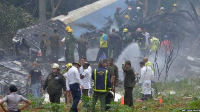 क्युबामा भएको विमान दुर्घटनामा सयभन्दा बढीको मृत्यु