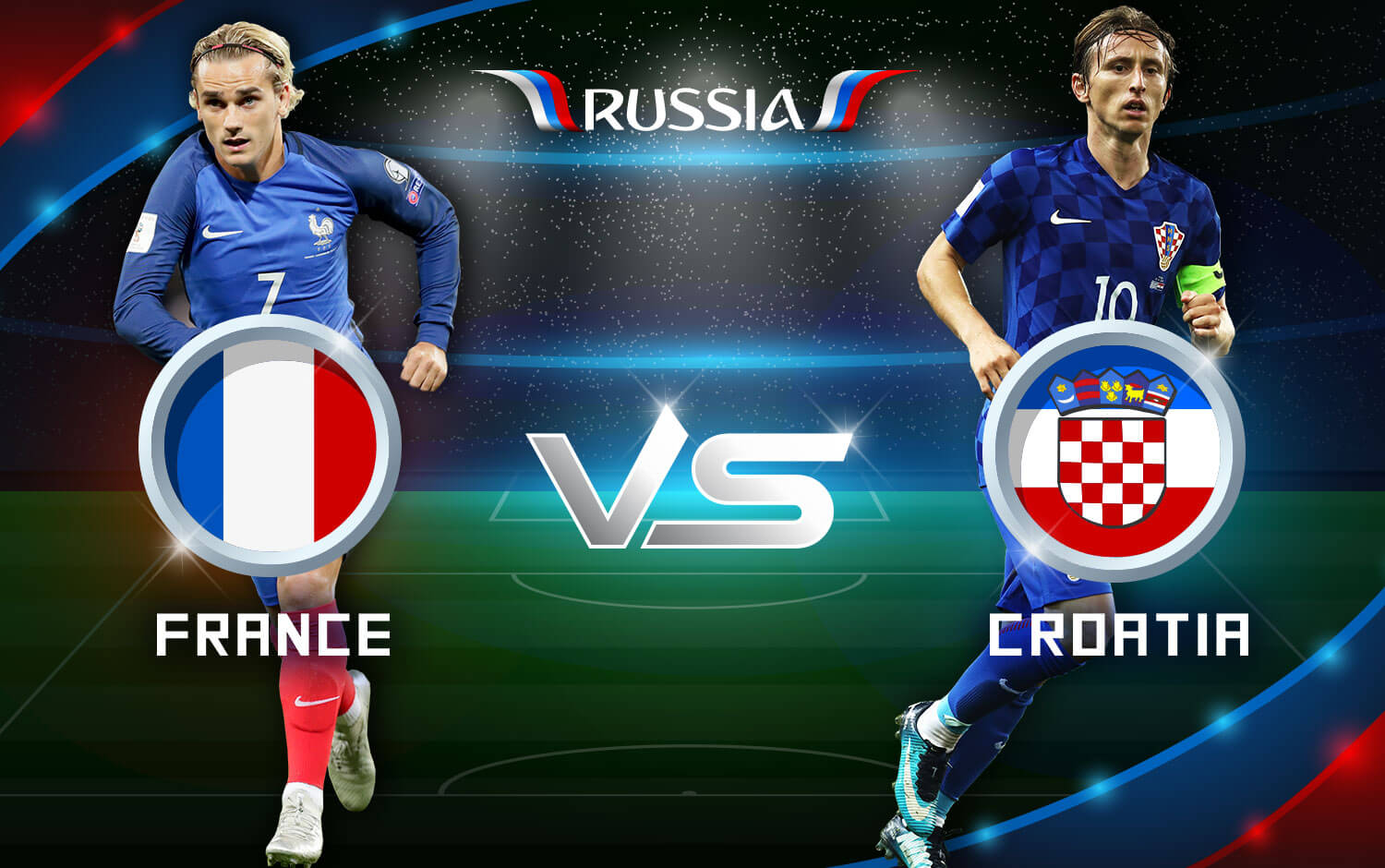विश्वकप फुटबल फाइनल आज : फ्रान्स र क्रोएसिया भिड्दै