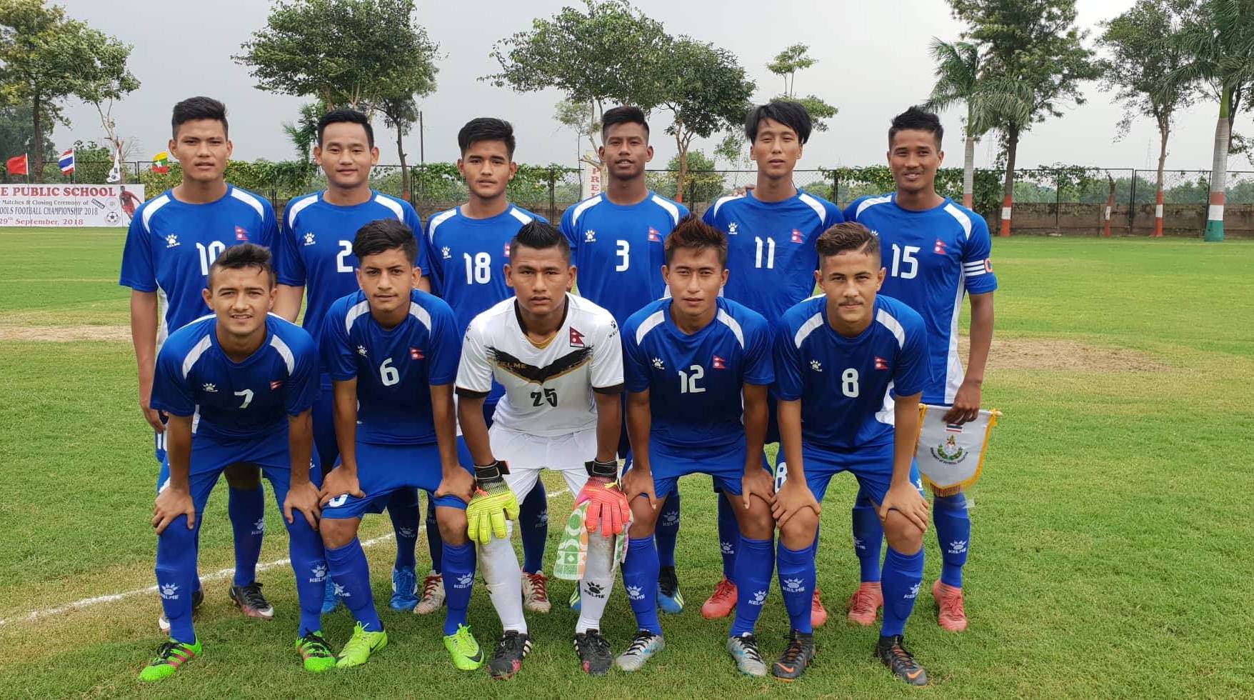 यू–१८ च्याम्पियनसीप फुटबल प्रतियोगितामा थाईल्याण्डसंग नेपाल पराजित