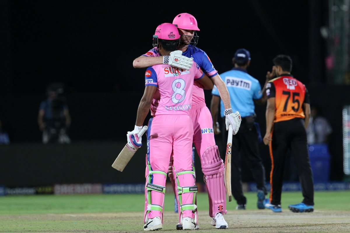 घरेलु टोली राजस्थान विजयी, हैदरावाद ७ विकेटले पराजित