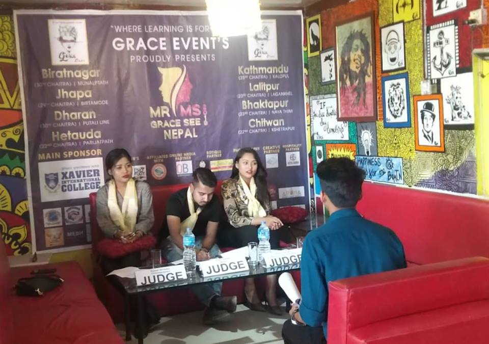 बिराटनगरमा मिस्टर एण्ड मिस ग्रेस एसइईको दोस्रो अडिसन सम्पन्न ,५० जना सहभागी