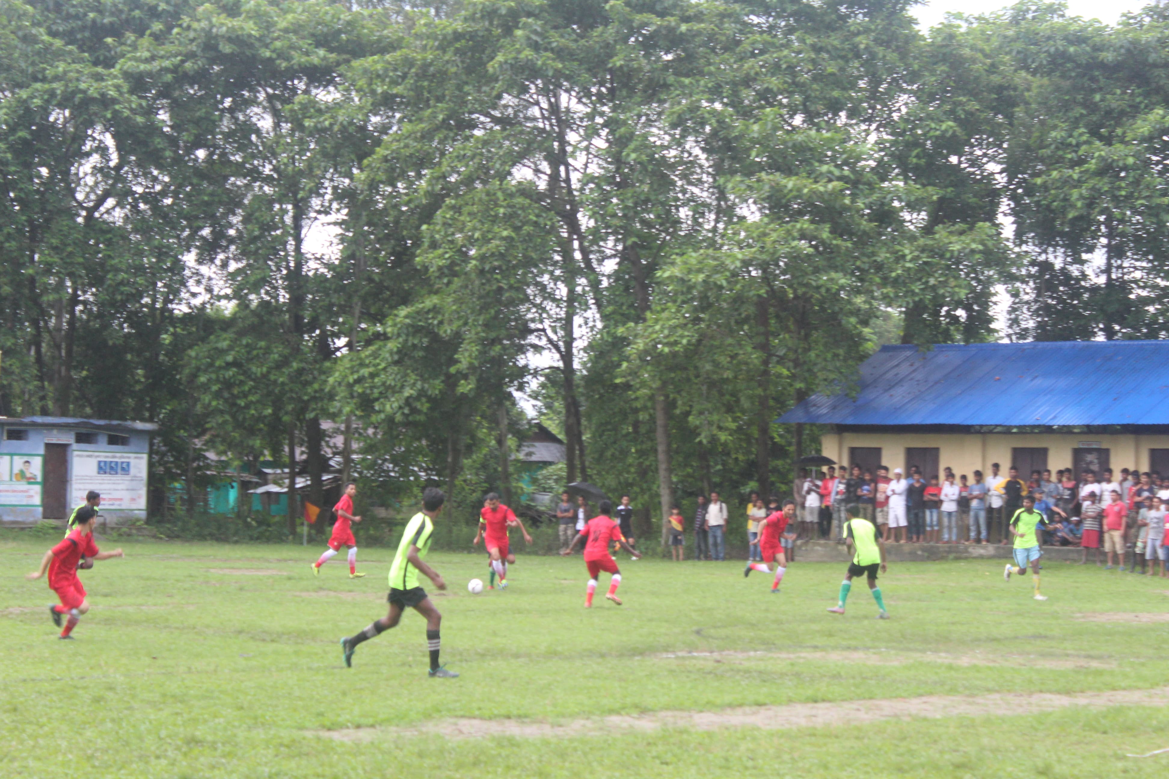 रंगेली नगर वडा स्तरिय फुटवल प्रतियोगिता शुरु, उद्घाटन खेलमा वडा ८ पराजित