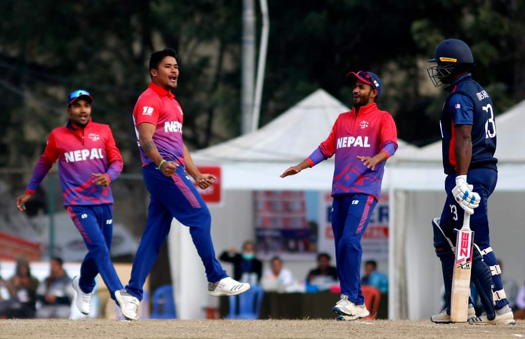 नेपाली क्रिकेट टिमले अमेरिकालाई हरायो, करन बने म्यान अफ दि म्याच