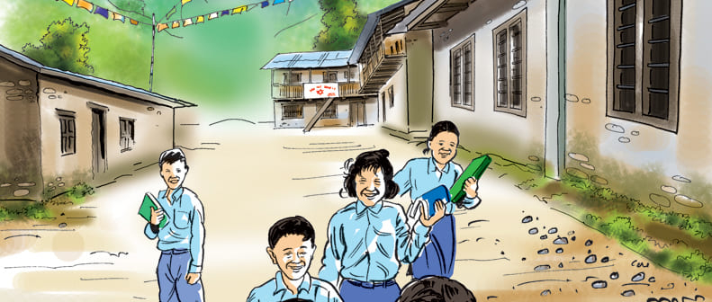 विद्यालय पढ्न बास बस्नु पर्ने , हाम्रै नेपालमा