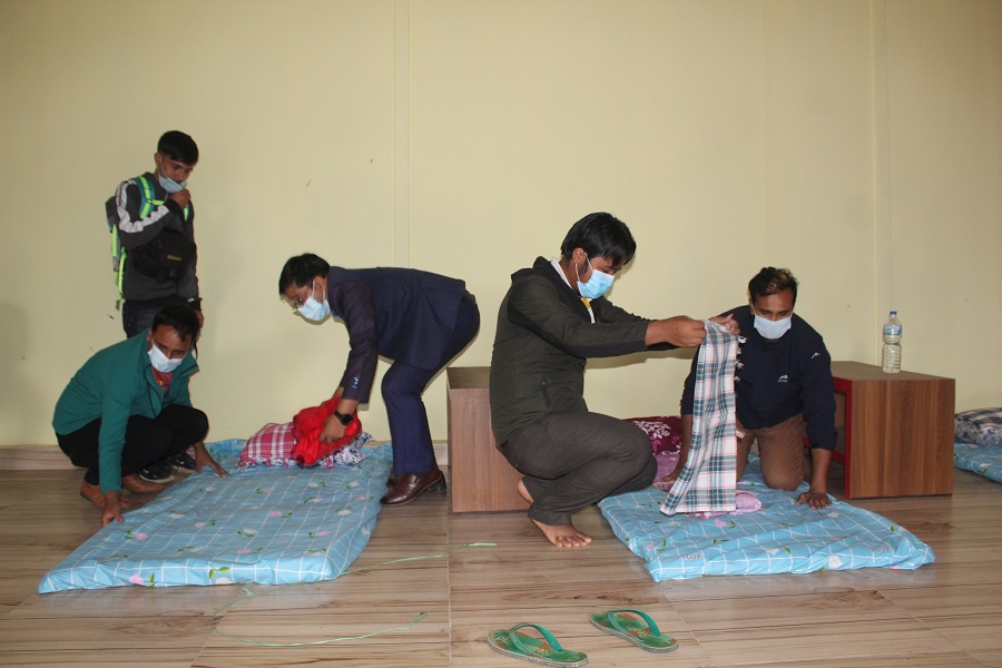 नेपाल पत्रकार महासङ्घ बागलुङद्वारा १० शय्याको आइसोलेसन कक्ष निर्माण