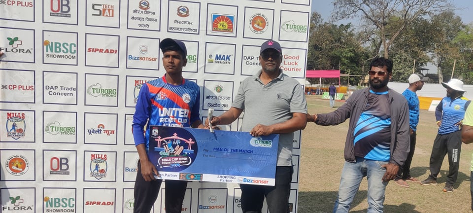 मिल्स कप क्रिकेट : समशेर क्लव कानपुर फाइनलमा