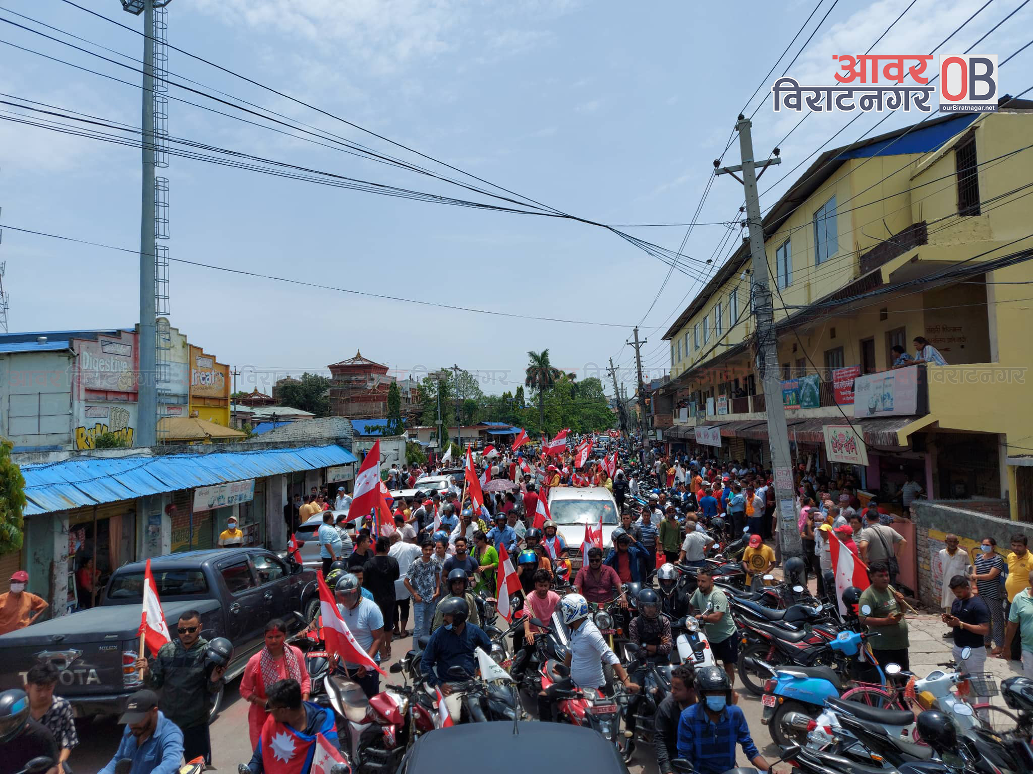 विराटनगरमा नेपाली कांग्रेसको विजयी उत्सव र्‍याली (फोटो फिचर )