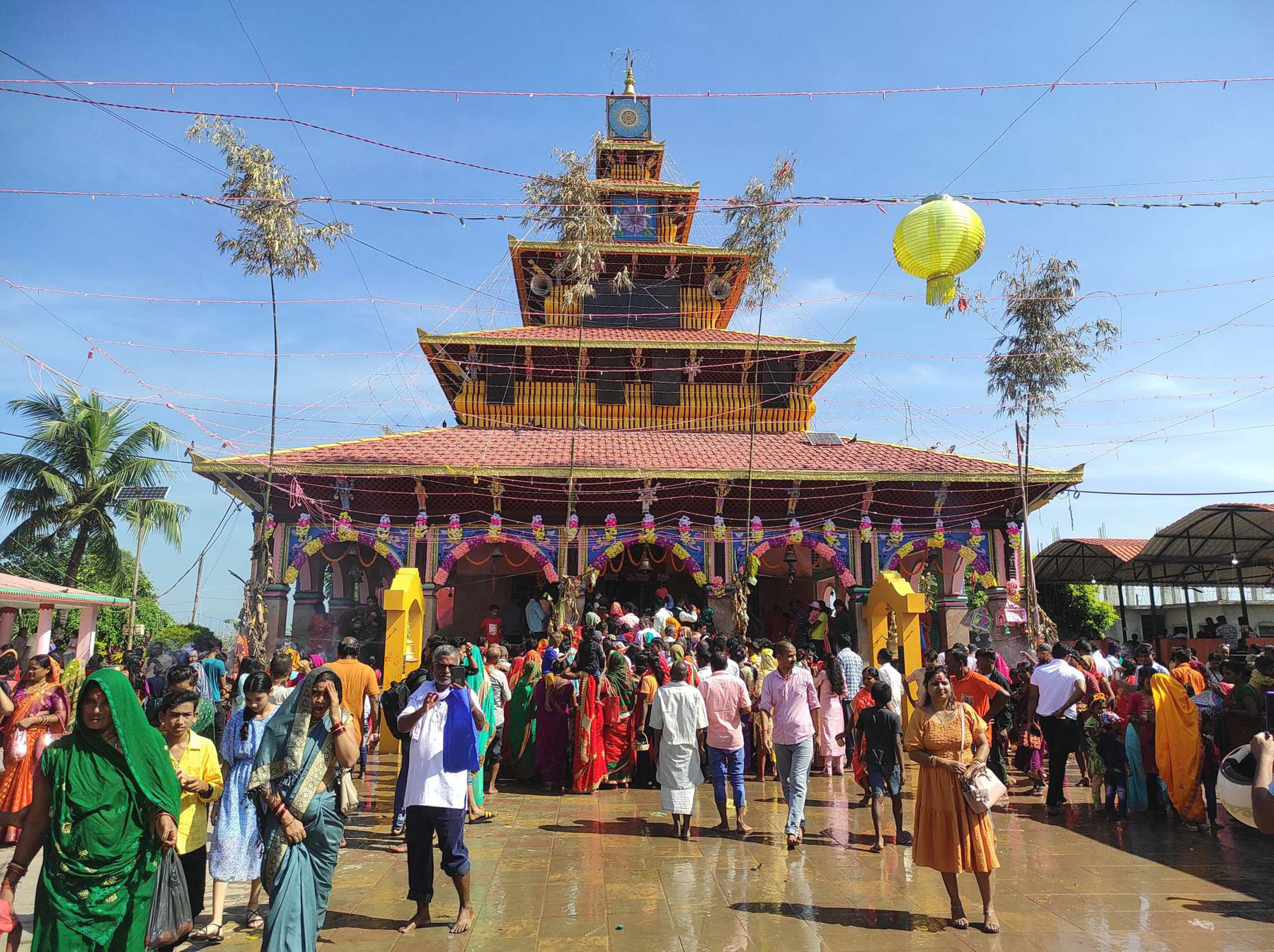 कंकालिनी भगवती मन्दिरमा छ सय ६९ राँगाको बलि चढाइयो