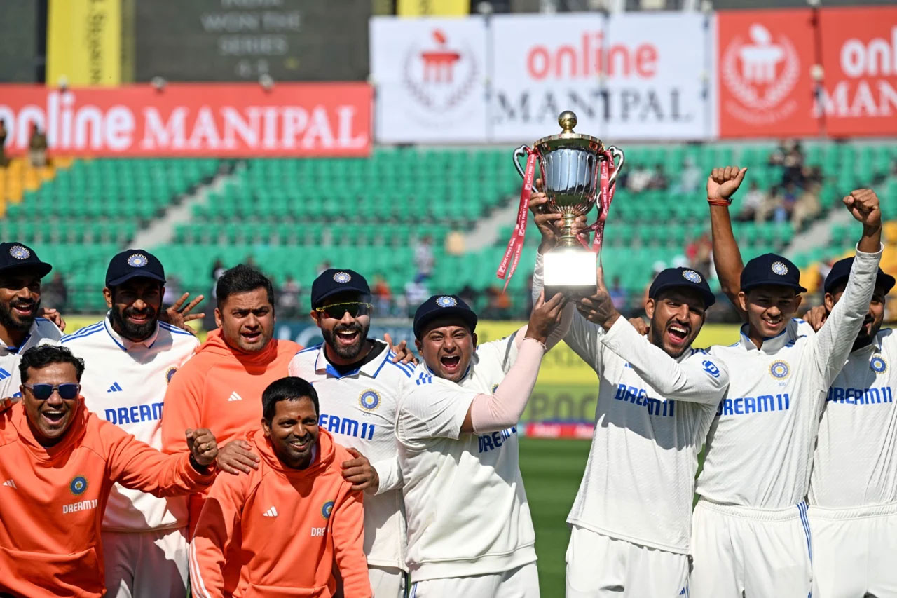इंग्ल्याण्डविरुद्धको पाँच खेलको टेस्ट क्रिकेटको श्रृंखला भारतले जित्यो