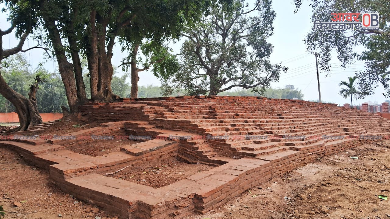 <span class='c1'>विराटनगरको प्राचीन ‘विराट राजदरबार’ क्षेत्र पुरातत्त्व विभागद्धारा</span> <span class='c2'>नयाँ रुप – यस्तो देखियो :</span>