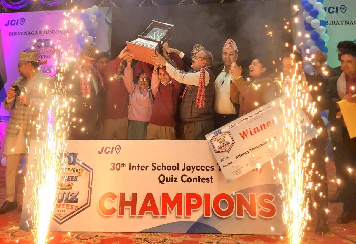 <span class='c1'>जेसीज ‘टेस्टी–टेस्टी’ हाजिरीजवाफको</span> <span class='c2'>उपाधि विकेभिएमलाई</span>