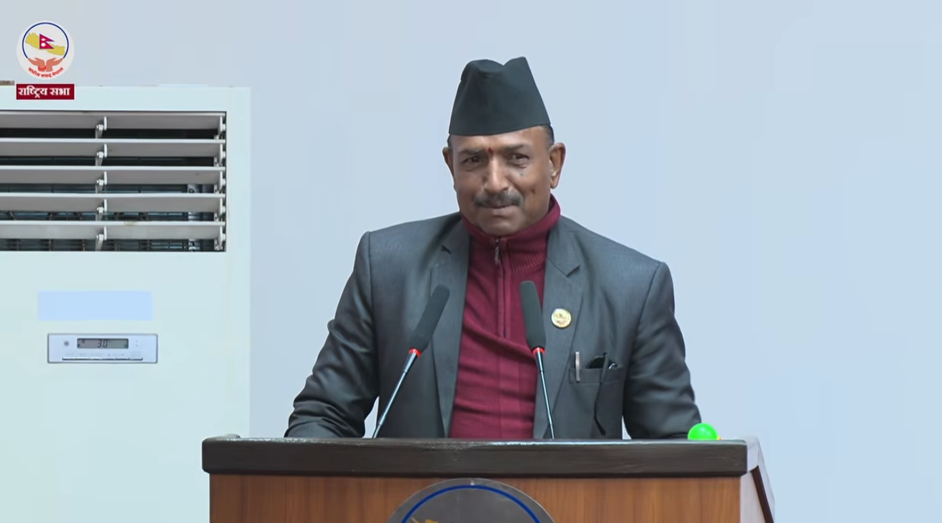 <span class='c1'>राष्ट्रिय सभामा नारायण दत्त भट्टको कटाक्षः लोकतन्त्रको</span> <span class='c2'>नाममा थिति, विधि र प्रक्रिया ध्वस्त</span>