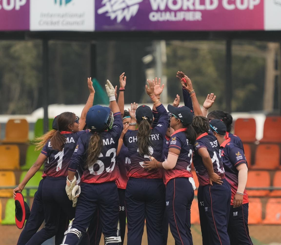 <span class='c1'>महिला टी–२० विश्वकप छनोटमा</span> <span class='c2'>नेपालको पहिलो जित</span>