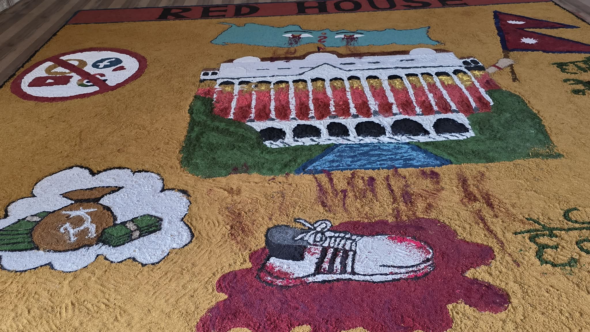 <span class='c1'>विराटनगरको  सेन्ट मेरीज स्कुलका विद्यार्थीले बनाए</span> <span class='c2'> रंगोलीबाट जेन्जी आन्दोलनको  झझल्को</span>