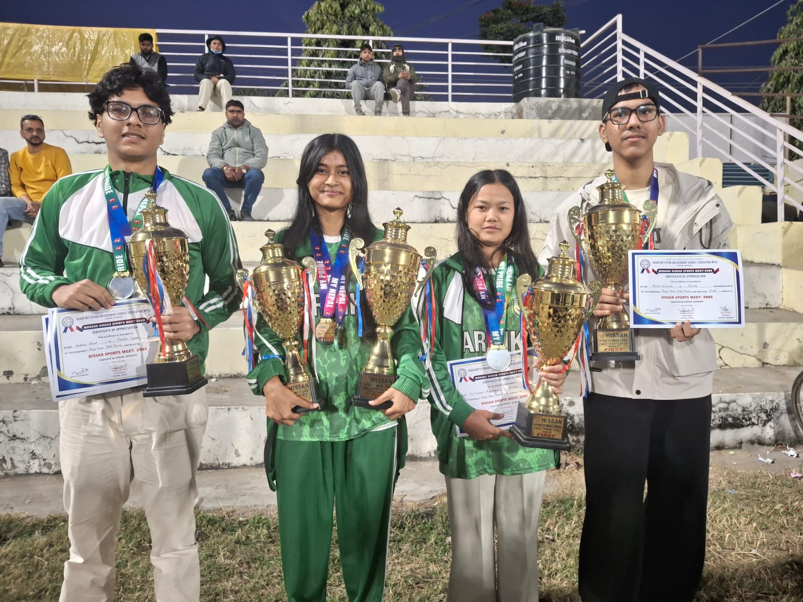 <span class='c1'>हिसान टेवुल टेनिसको उपाधि</span> <span class='c2'>विराटनगरको अरनिको कलेजलाई</span>