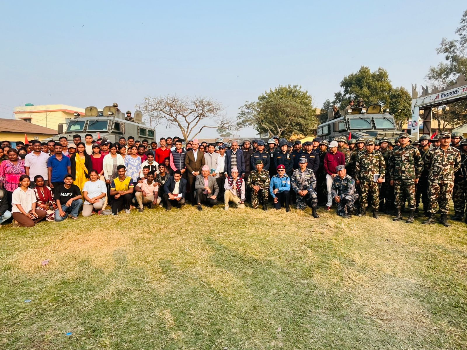 <span class='c1'>विराटनगरमा सुरक्षाकर्मीको संयुक्त</span> <span class='c2'>निर्वाचन व्यवस्थापन ‘डेमो’</span>