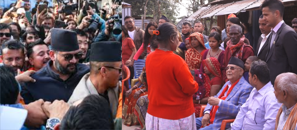 <span class='c1'>झापा–५ मा तातिँदै चुनावी माहोलः दल र</span> <span class='c2'>स्वतन्त्र दुवै पक्षका उम्मेद्वार घरदैलोमा सक्रिय</span>