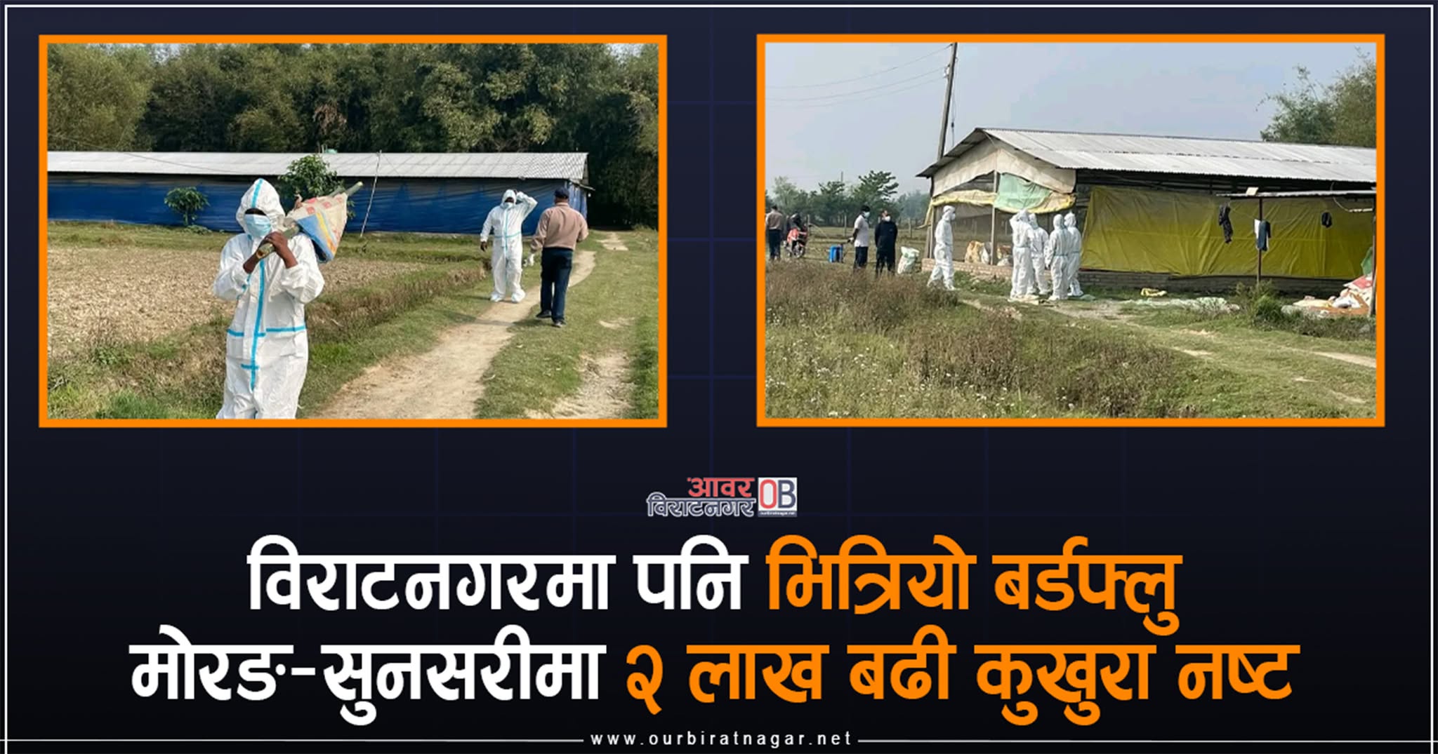 <span class='c1'>चैतमा कम तापक्रमको असर, विराटनगरसहित</span> <span class='c2'>मोरङ–सुनसरीका दश फममा बर्डफ्लु</span>