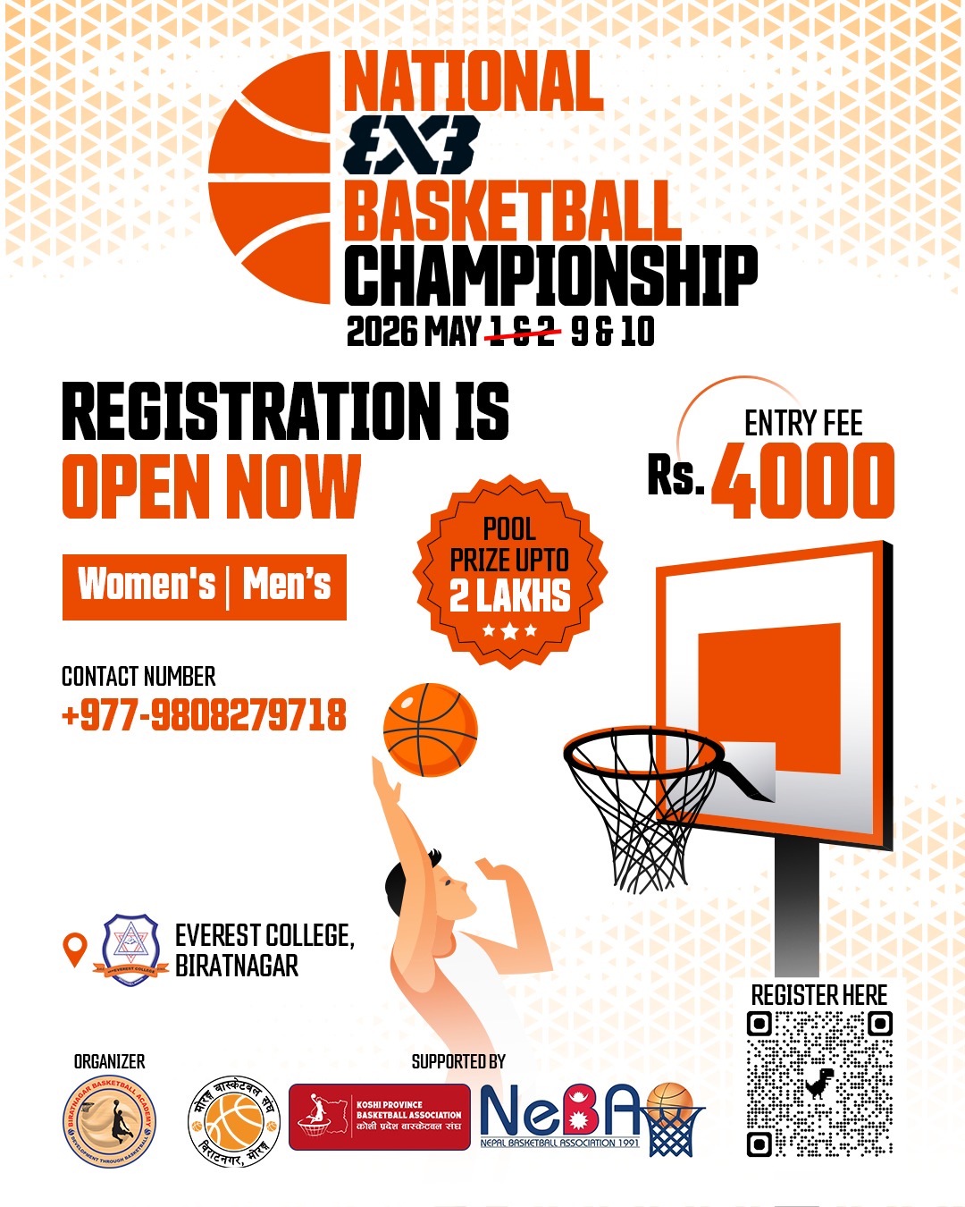 <span class='c1'>विराटनगरमा ‘राष्ट्रिय ३x३ बास्केटबल</span> <span class='c2'>च्याम्पियनसिप’ आयोजना हुँदै</span>
