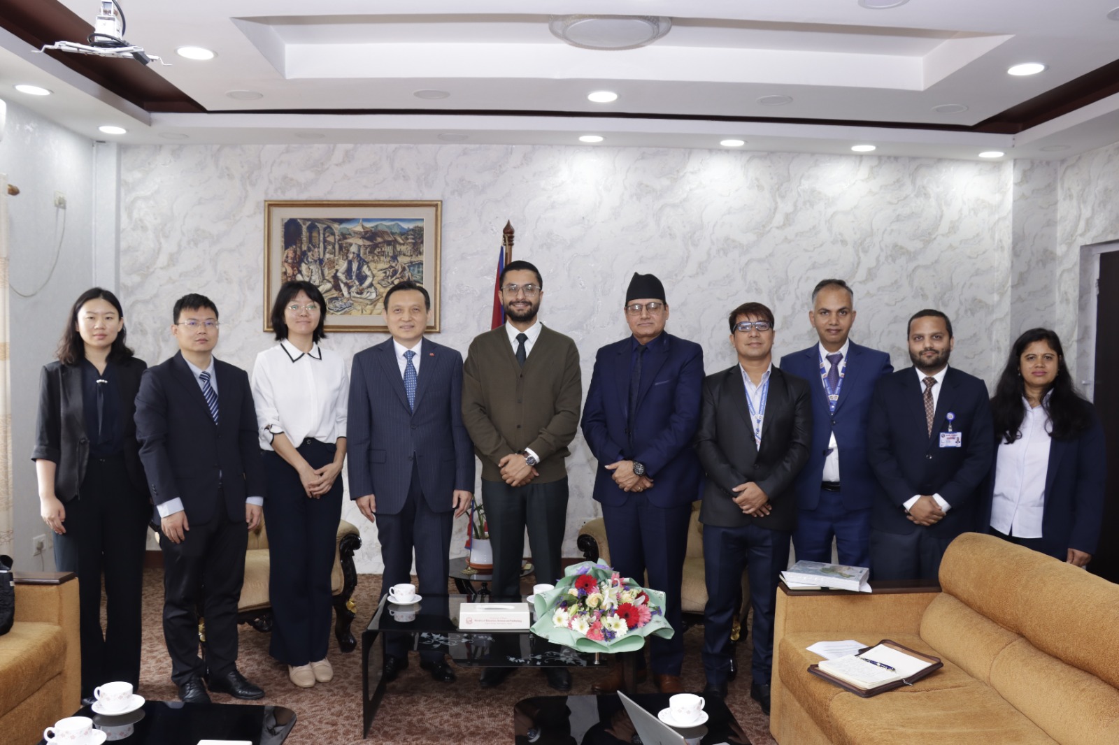 <span class='c1'>शिक्षामन्त्री पोखरेलसँग चिनियाँ</span> <span class='c2'>राजदूतको शिष्टाचार भेटवार्ता</span>