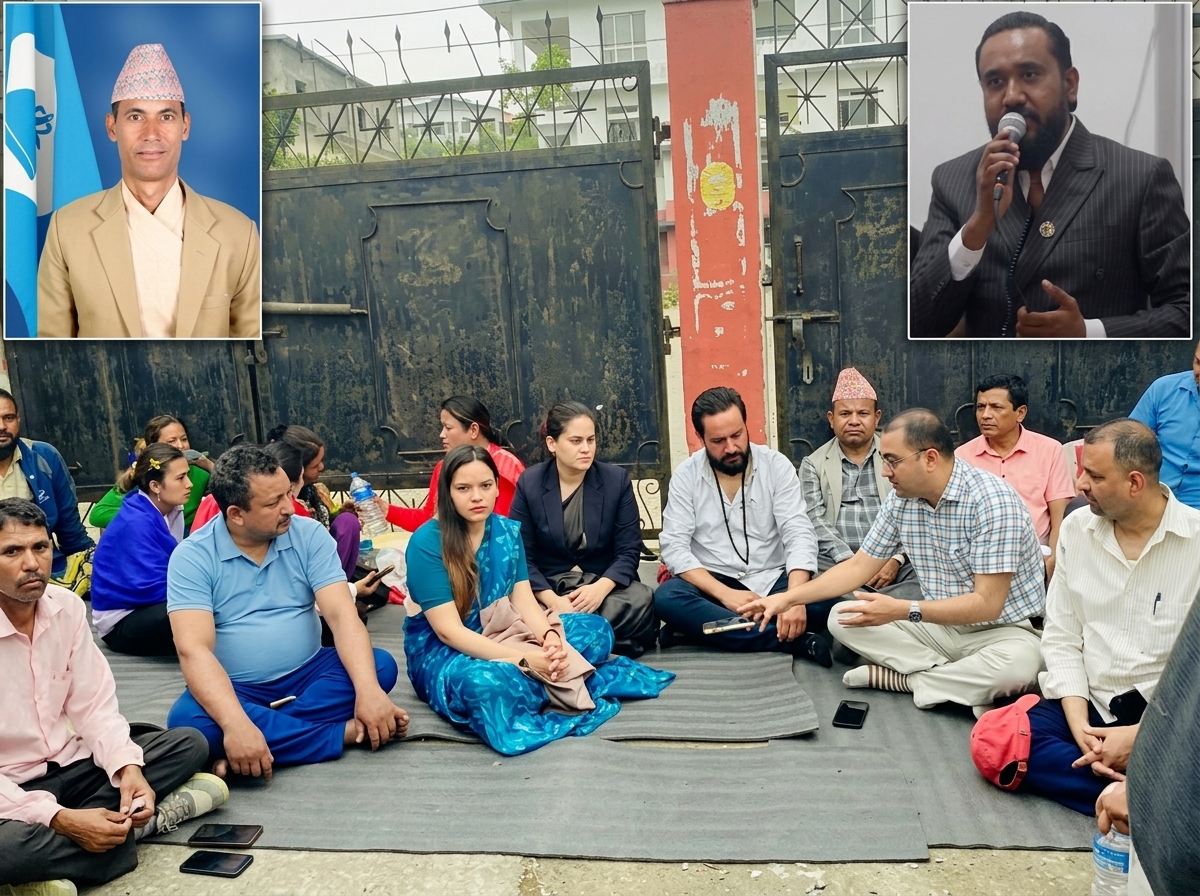 <span class='c1'>संघीय संसदको मर्यादा विपरित रास्वपा सांसदहरू :</span> <span class='c2'>शिक्षकलाई झपार्नेदेखि एसपीलाई ‘घिसार्ने’ सम्मको चेतावनी</span>