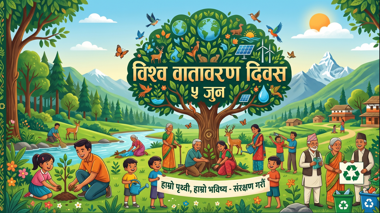 <span class='c1'>विश्व वातावरण दिवस आज</span> <span class='c2'>विभिन्न कार्यक्रमका साथ मनाइँदै</span>