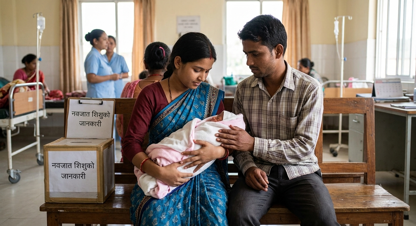<span class='c1'>लहानमा असामान्य शारीरिक अवस्थासहित शिशुको</span> <span class='c2'>जन्म, परिवारले माग्यो उपचार सहयोग</span>
